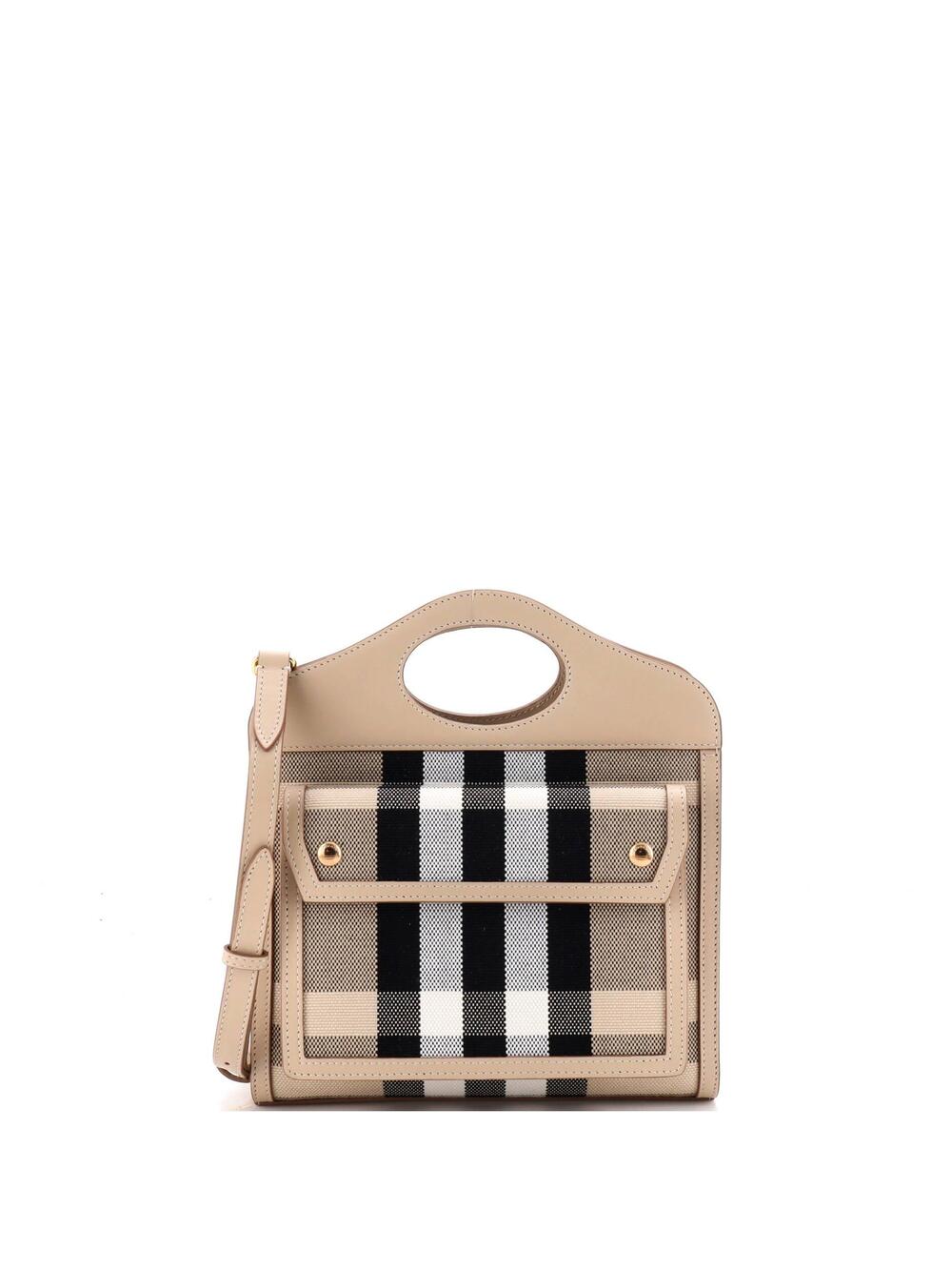 Burberry Logo Pocket Tote Leather With #364419B69B